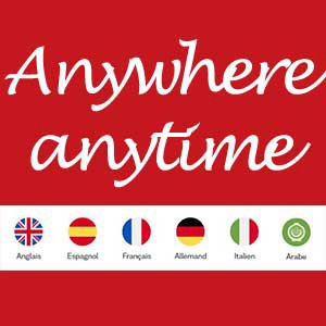 Cours langues a distance e learning anywhere anytime sur pc et smartphone anglais allemande arabe espagnol italien