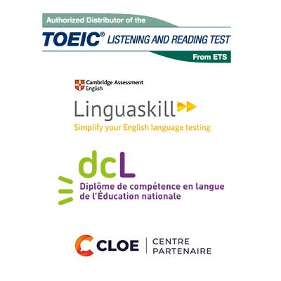 Centre passage test certification à Cergy Toeic Linguaskill Dcl Cloe